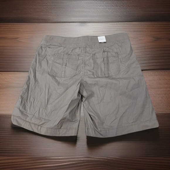 Dash Roll Cuff Cargo Shorts Womens 1X Brown Drawstring Waist Lightweight NWT - Picture 3 of 15